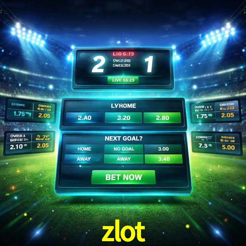 Vista de apuestas en vivo zlot durante un partido en curso