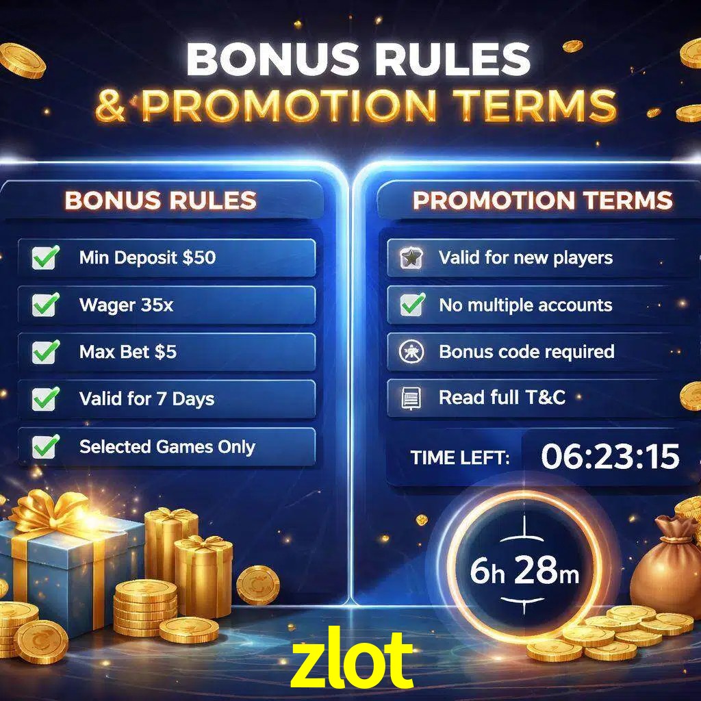 Reglas de promoción zlot y condiciones de bonos explicadas visualmente
